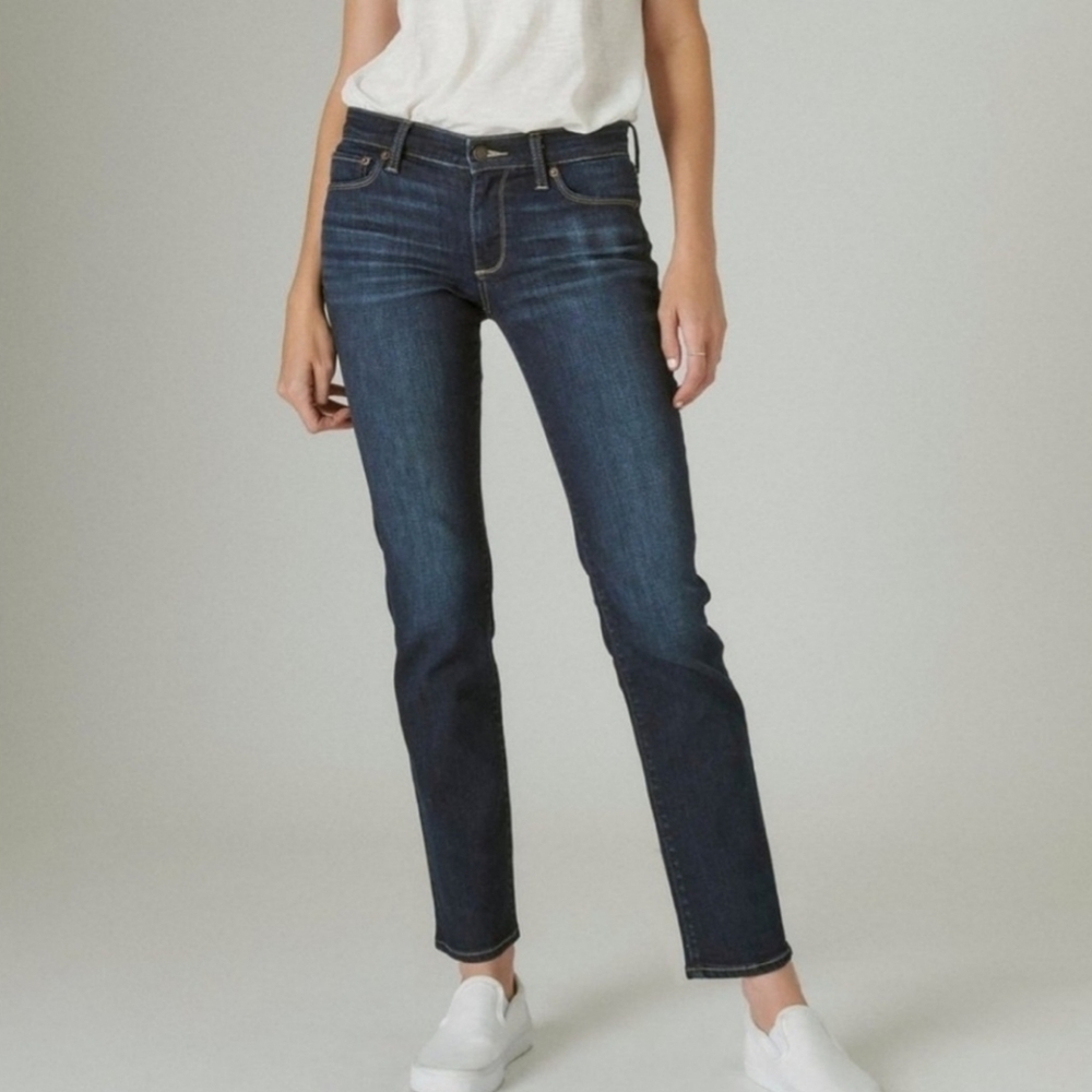 Lucky Brand Mid Rise Straight Sweet Ankle Jeans